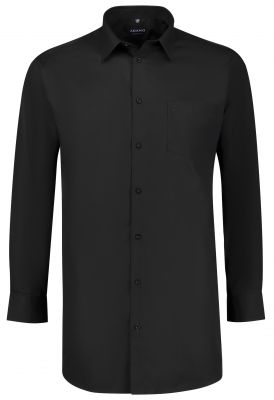 Chemise Manches Longues Noire du 2XL au 8XL