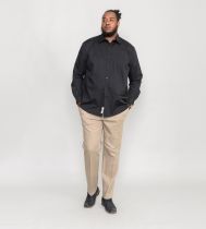 Chemise Manches Longues Noire Duke Du 2XL au 8XL