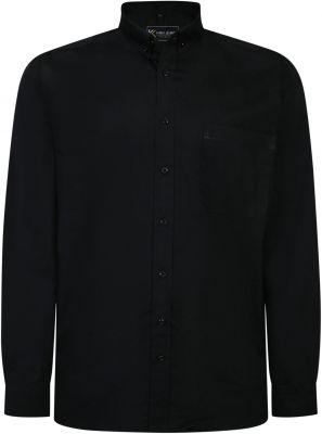 Chemise Manches Longues Noire Kam du 2XL au 8XL