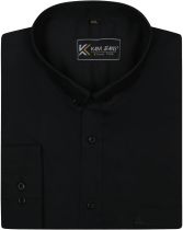 Chemise Manches Longues Noire Kam du 2XL au 8XL
