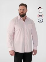 Chemise Manches Longues Rose Duke du 2XL au 8XL
