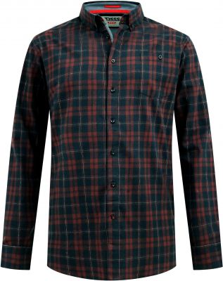 Chemise Manches Longues Rouge Duke Du 3XL au 6XL
