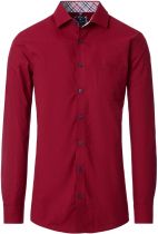 Chemise Manches Longues Rouge Redmond du 2XL au 6XL