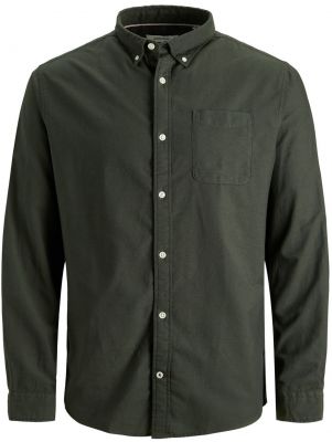 Chemise Manches Longues Verte Jack&Jones du 4XL au 8XL