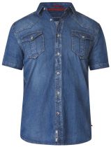 Chemisette Jean Manches Courtes Indigo Duke Du 3XL au 6XL