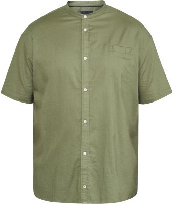 Chemisette Lin Col Mao Kaki All Size du 3XL au 8XL