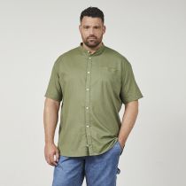 Chemisette Lin Col Mao Kaki All Size du 3XL au 8XL
