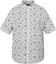 Chemisette Lin Manches Courtes Blanche All Size du 3XL au 8XL