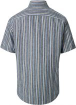 Chemisette Lin Manches Courtes Bleue Redmond du 2XL au 6XL