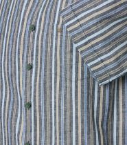 Chemisette Lin Manches Courtes Bleue Redmond du 2XL au 6XL