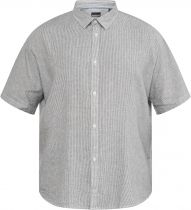 Chemisette Lin Manches Courtes Grise All Size du 3XL au 8XL