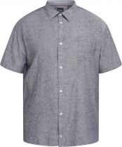 Chemisette Lin Manches Courtes Indigo All Size du 3XL au 8XL