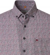 Chemisette Lin Manches Courtes Rouge Redmond du 2XL au 6XL