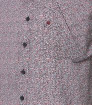 Chemisette Lin Manches Courtes Rouge Redmond du 2XL au 6XL