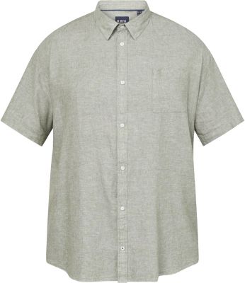 Chemisette Lin Manches Courtes Verte All Size du 3XL au 8XL