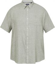 Chemisette Lin Manches Courtes Verte All Size du 3XL au 8XL