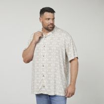 Chemisette Manches Courtes Beige All Size du 3XL au 8XL