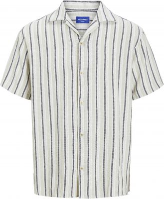 Chemisette Manches Courtes Beige Jack&Jones du 3XL au 7XL