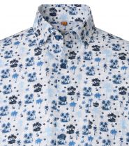 Chemisette Manches Courtes Blanche Redmond du 2XL au 6XL