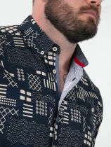 Chemisette Manches Courtes Bleu Marine  