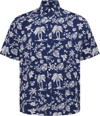 Chemisette Manches Courtes Bleu Marine All Size du 3XL au 8XL