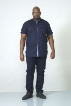 Chemisette Manches Courtes Bleu Marine Duke Du 3XL au 6XL