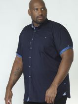 Chemisette Manches Courtes Bleu Marine Duke Du 3XL au 8XL