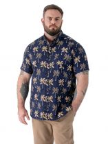 Chemisette Manches Courtes Bleu Marine Duke Du 3XL au 8XL