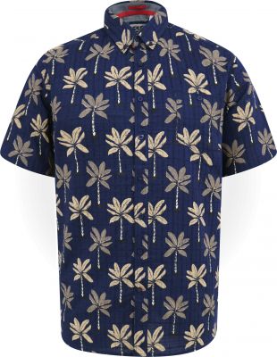 Chemisette Manches Courtes Bleu Marine Duke Du 3XL au 8XL