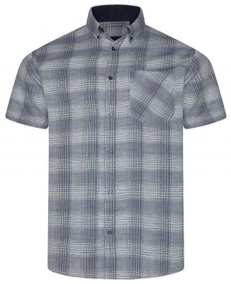 Chemisette Manches Courtes Bleu Marine Kam du 2XL au 8XL