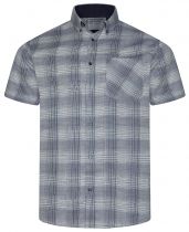 Chemisette Manches Courtes Bleu Marine Kam du 2XL au 8XL