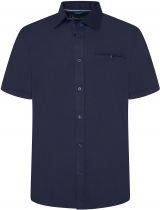 Chemisette Manches Courtes Bleu Marine Kam du 2XL au 8XL