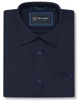 Chemisette Manches Courtes Bleu Marine Kam du 2XL au 8XL