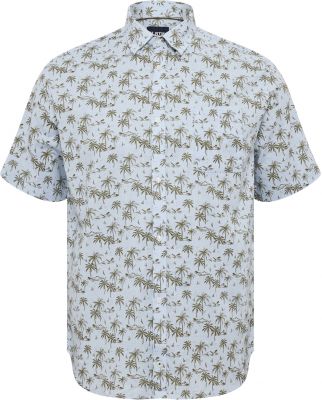 Chemisette Manches Courtes Bleue All Size du 3XL au 8XL