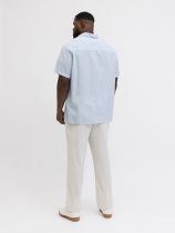 Chemisette Manches Courtes Bleue du 3XL au 8XL