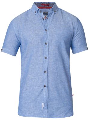 Chemisette Manches Courtes Bleue Duke Du 3XL au 8XL