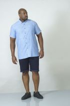 Chemisette Manches Courtes Bleue Duke Du 3XL au 8XL