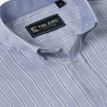 Chemisette Manches Courtes Bleue Kam du 2XL au 8XL