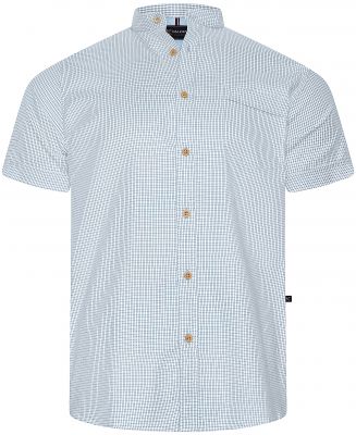 Chemisette Manches Courtes Bleue Kam du 2XL au 8XL