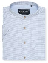 Chemisette Manches Courtes Bleue Kam du 2XL au 8XL