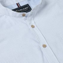 Chemisette Manches Courtes Bleue Kam du 2XL au 8XL