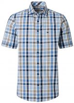 Chemisette Manches Courtes Bleue Redmond du 2XL au 6XL