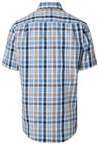 Chemisette Manches Courtes Bleue Redmond du 2XL au 6XL