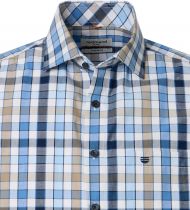 Chemisette Manches Courtes Bleue Redmond du 2XL au 6XL