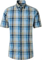 Chemisette Manches Courtes Bleue Redmond du 2XL au 6XL