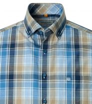 Chemisette Manches Courtes Bleue Redmond du 2XL au 6XL