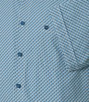 Chemisette Manches Courtes Bleue Redmond du 2XL au 6XL