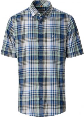 Chemisette Manches Courtes Bleue Redmond du 2XL au 6XL