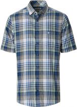 Chemisette Manches Courtes Bleue Redmond du 2XL au 6XL