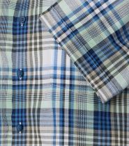 Chemisette Manches Courtes Bleue Redmond du 2XL au 6XL